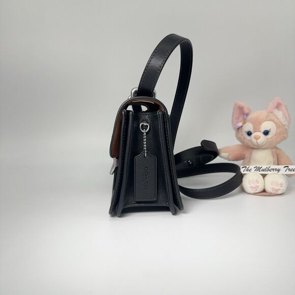 Coach CL415 Morgan Square Crossbody In Signature Canvas With Rose Print NWT $520 - Picture 3 of 12